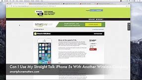 Can I Use My Straight Talk iPhone 5s With Another Wireless Service?