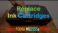 Canon PIXMA MG2555s Ink Cartridge Replacement.