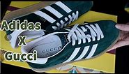 adidas x Gucci Sneakers Gazelle Green Unboxing