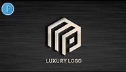 How To Make Monogram Logo | MP Logo Design Pixellab Tutorial