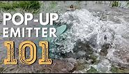 Installing a pop-up Emitter Drainage System [ DIY Drainage Solutions ]