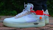 OFF-WHITE NIKE AIR FORCE 1 UNBOXING & ON FEET REVIEW - UA Version