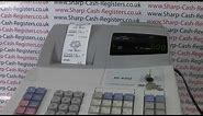 Sharp XE-A202 Cash Register Instructions On Setting The Time & Date