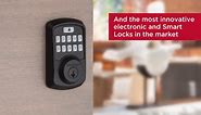 Kwikset SmartCode 270 Traditional Satin Nickel Touchpad Single Cylinder Electronic Deadbolt Featuring SmartKey Security 9270TRL15SMTRBP