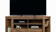 Sauder Palladia Corner TV Stand for TVs up to 60", Vintage Oak Finish
