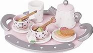 Classic World Wooden Afternoon Tea Set Toys,Pretend Play Learning Role Play for Toddlers Girls and Boys