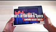 SAMSUNG GALAXY TAB S7+ What's in the Box & Specs