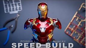 IronMan Mark 46 Bust Model Kit Speed Build | Iron Man Suit
