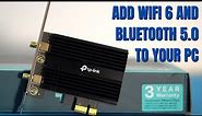How to Install a Wi-Fi + Bluetooth Card into your PC. (TP-Link AX3000 - Archer TX50E)