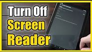 How to Turn Off Voiceview Screen Reader on Amazon Fire HD 10 Tablet (Fast Method)