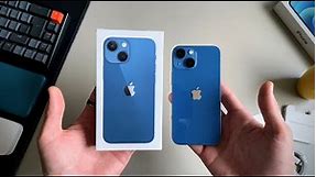 iPhone 13 Mini Unboxing (Blue) in 2023