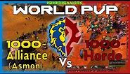 1000 Alliance (Asmongold) Vs 1000 Horde World PvP (Both Factions Perspectives)