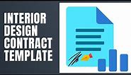 Interior Design Contract Template - How To Fill Interior Design Contract