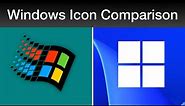 Comparing Windows 95 and Windows 11 Icons!