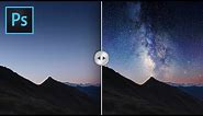 How to Add Milky Way in Photoshop | Photo Effects