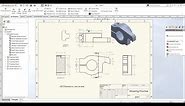 Solidworks Tutorial : How to convert 3D to 2D Drawing & Drafting in solidworks