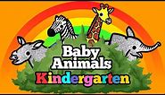 Baby Safari Animals Find Mommy Animals! | Drawing and Coloring with Glitter & Googly Eyes