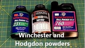 Some Winchester & Hodgdon reloading powders are the same propellant