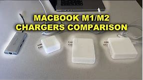 MACBOOK M1 / M2 CHARGERS COMPARISON