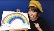How to Draw a Colorful Rainbow for Kids | Draw Along with Bri Reads