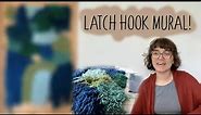 Hand Latching A Wall Hanging! (Tapestry/Rug Making/Latch Hook)