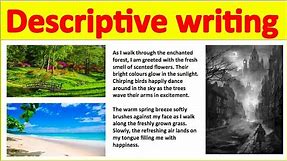Descriptive writing using 5 senses ✍️ | How to write the perfect piece of descriptive writing