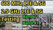 T-Mobile 600 MHz LTE & 5G, 2.5 GHz LTE & 5G | Speed With Sneed