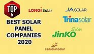 Top 5 Solar Companies of 2020