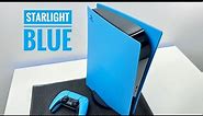 New PS5 Official Starlight Blue Console Cover - Unboxing , Installation & Review