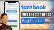How to Login Facebook - Sign In Facebook App - FB