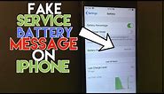 How To Fix Service Battery Message IPhone