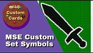 How to Create a Custom Set Symbol on Magic Set Editor | Custom Cards #46