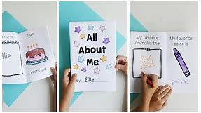 Free All About Me Printable Book