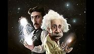 Nikola Tesla and Albert Einstein meme plantilla