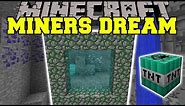 Minecraft: MINERS DREAM (DIMENSION WITH TONS OF ORES, ITEMS, & MORE!!) Mod Showcase