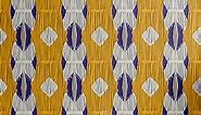 Ambesonne African Print Peel & Stick Wallpaper for Home, Ethnic Geometric Pattern with Striped Details Vintage Repeating, Self-Adhesive Living Room Kitchen Accent, 13" x 36", Dark Violet Pale Orange