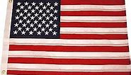 TAYLOR MADE PRODUCTS Sewn American Flag for Boats, 12" x 18", Marine-Grade Nylon, Fade Resistant, Brass Grommets, Embroidered Stars and Stripes, Flag only - 2020109194