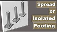 What is Isolated or Spread Footing? What are the types of Spread Footing | Civil Engineering Tips