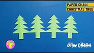 PAPER CHAIN CHRISTMAS TREE || CHRISTMAS DECORATIONS