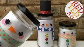 Snowman Gift Jar - Last Minute Gift - Collab with Alla's Yummy Food