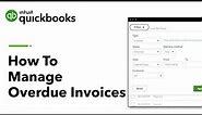 How to Manage Overdue Invoices in QuickBooks Online | Introduction to QuickBooks Online