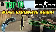 CS GO - Top 10 Most Expensive Skins & Rare Weapons 2015! Counter Strike Rarest Knives & Skins