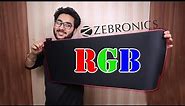 RGB Mouse Pad | Zebronics Blaze XL | Unboxing & Review