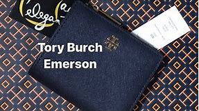 Tory Burch Mini Emerson wallet Navy