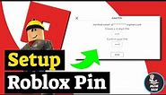 How To Add A Pin To Your Roblox Account