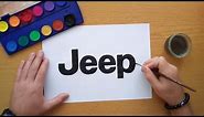 How to draw the Jeep logo