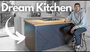 Building The Classiest Kitchen Island In The World / How To / Oak Countertop , Geo Backpanel