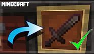 How to Make a NETHERITE SWORD in Minecraft! 1.16.1