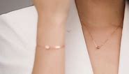 Solid 18k Rose Gold Waist bangle Adjustable bracelet for Her