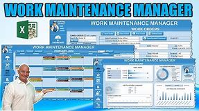 How To Create A Work Maintenance Manager With Dashboard & Scheduler In Excel [Free Download]